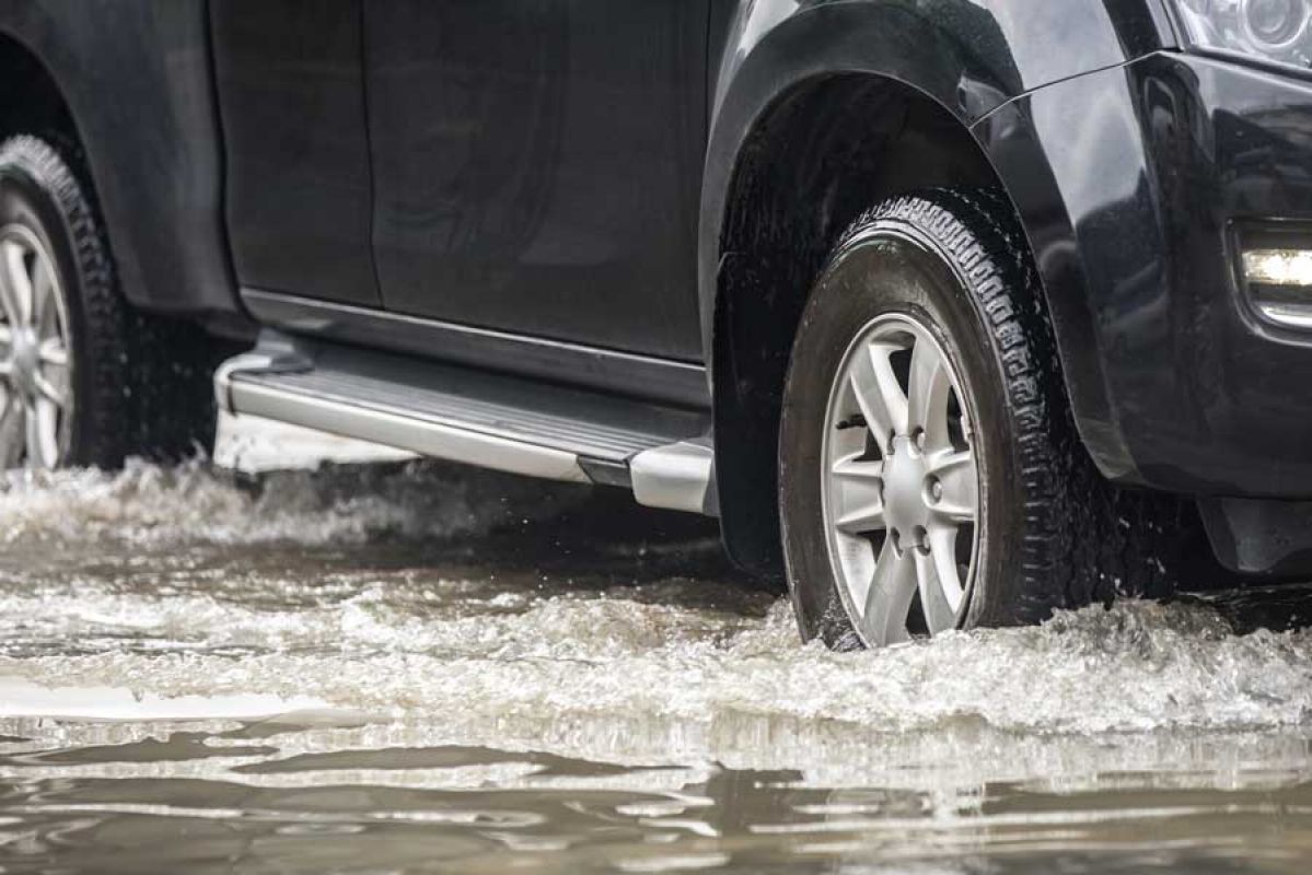 driving in a flood