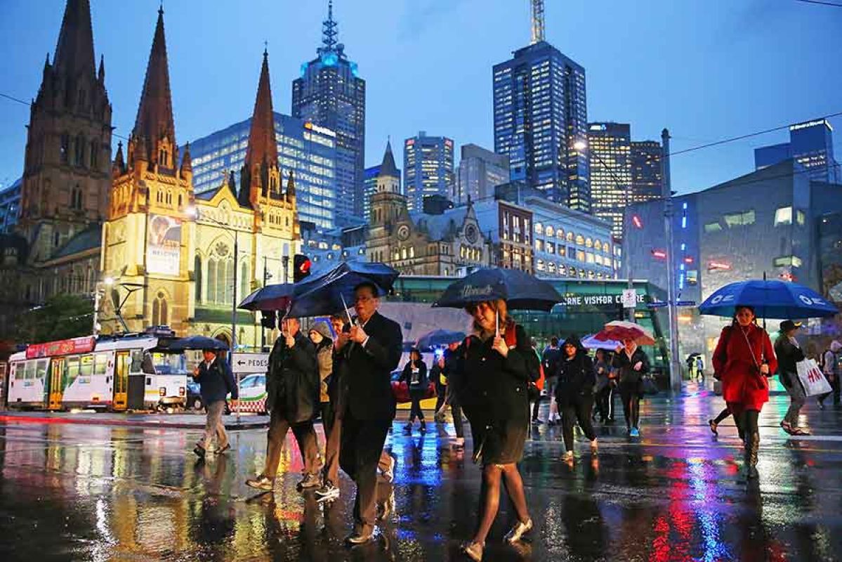 wet weather in Melbourne