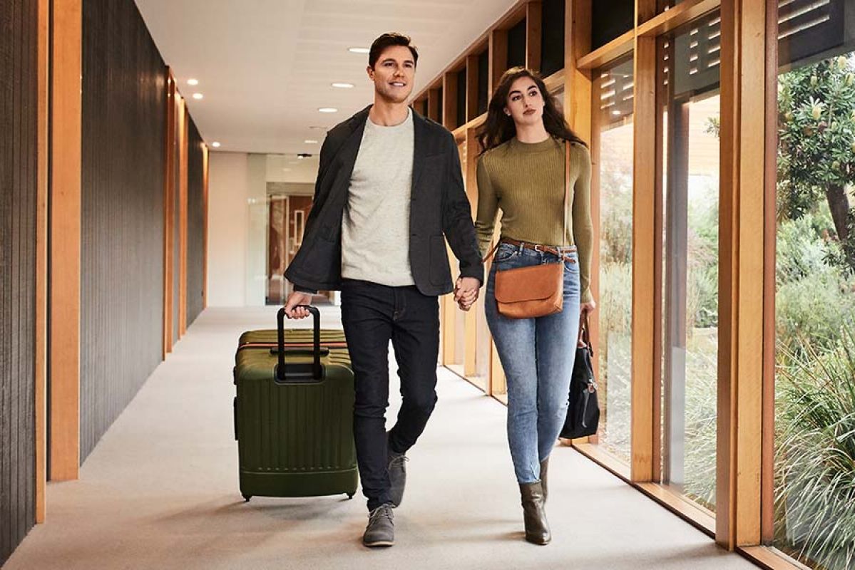 Man and woman in hallway at RACV Inverloch resort