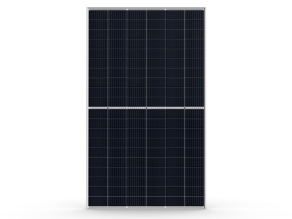 A bifacial dual glass Trina solar panel.