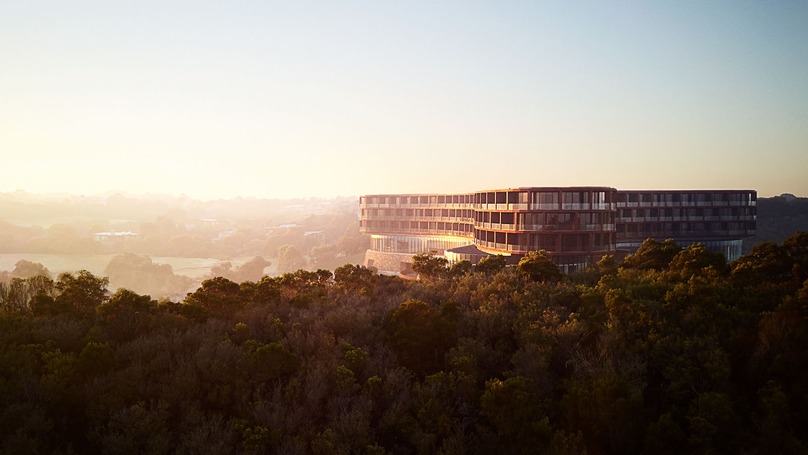 RACV Cape Schanck Resort at sunrise.