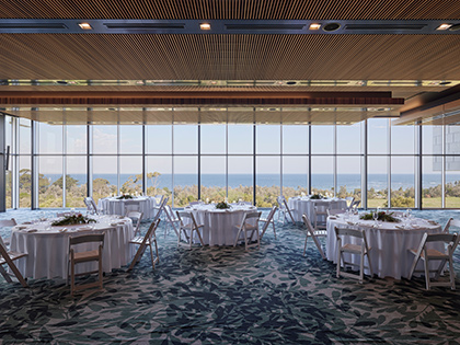 Cape Paterson at RACV Inverloch Resort, set up banquet style.