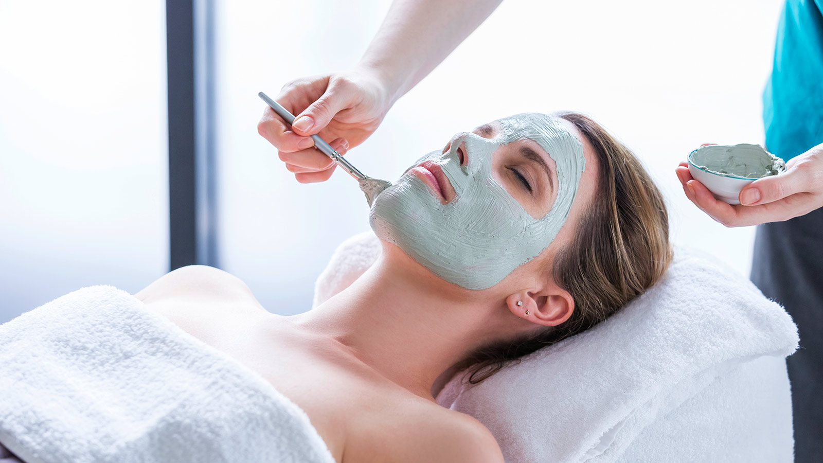 Person getting a facial at RACV Noosa Resort's One Spa.