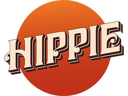 Hippie campervan hire logo.