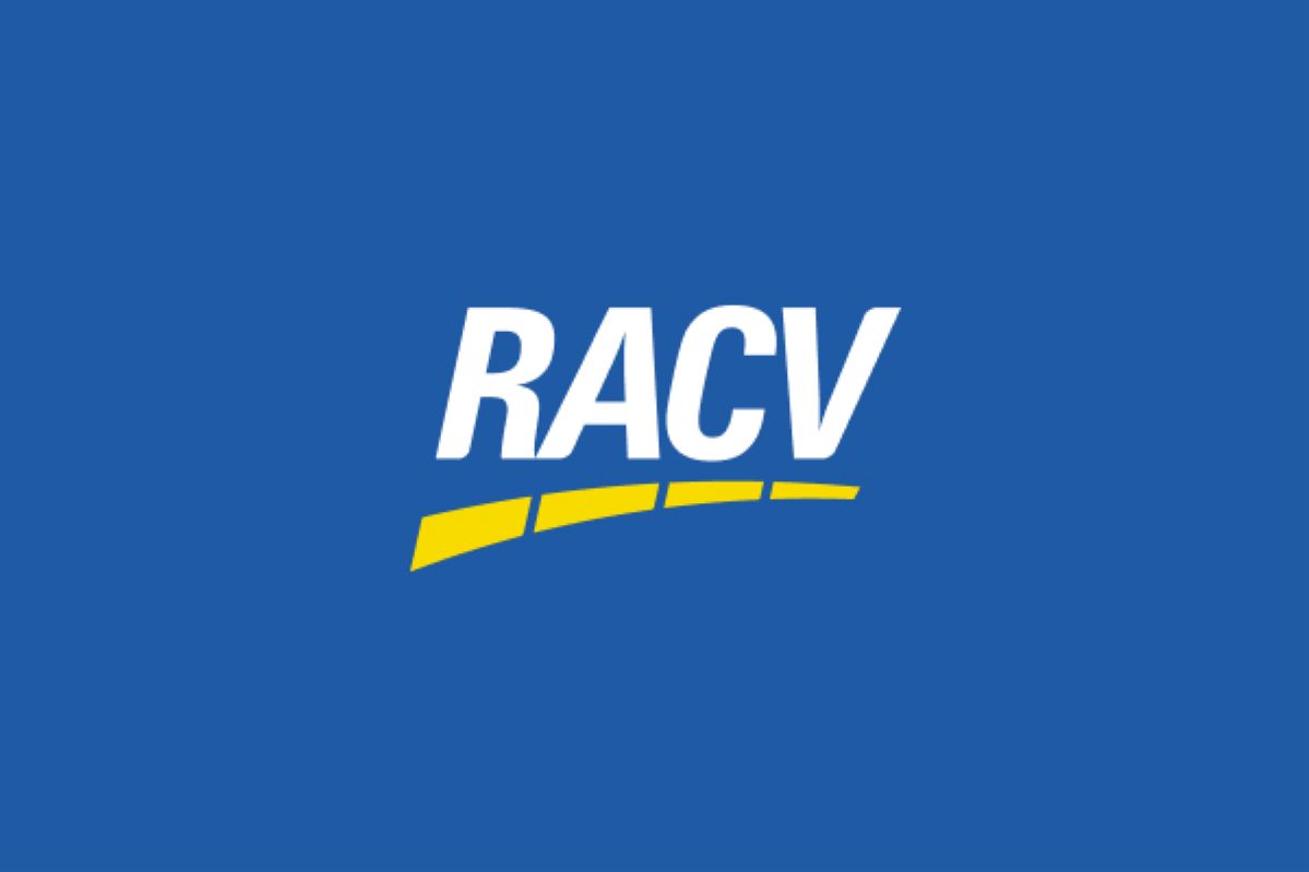 RACV logo on a blue background.