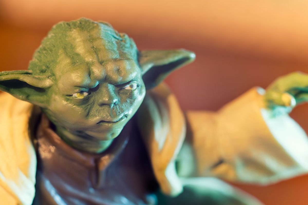 Yoda figurine as part of local Star Wars collection