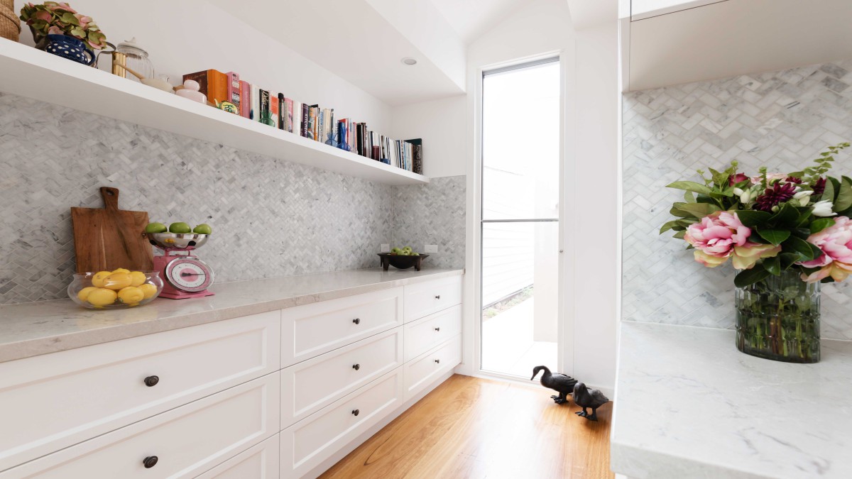 Pantry with ample natural light