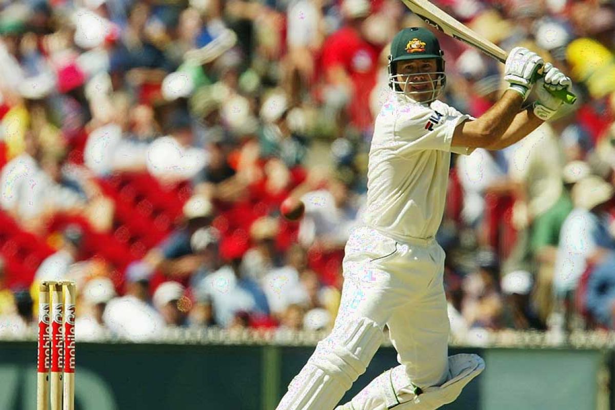 Ricky Ponting at the crease on Boxing Day at the MCG