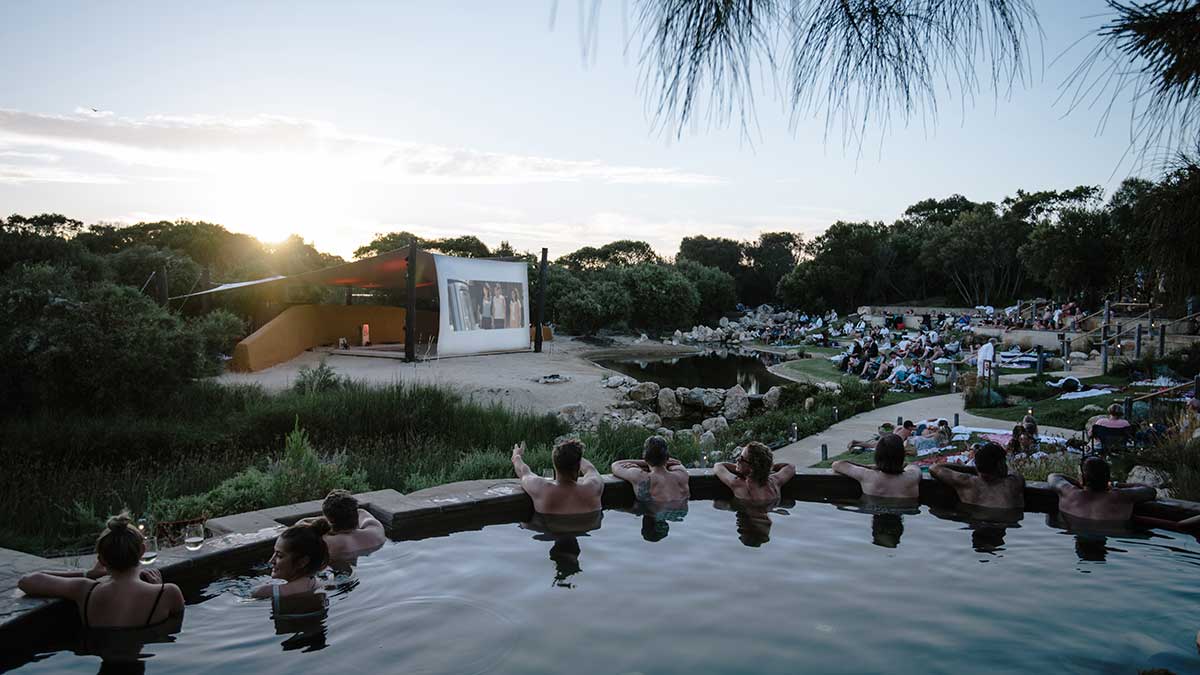 The amphitheatre at the Peninsula Hot Springs