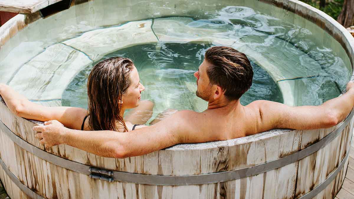 Woman at Peninsula Hot Springs