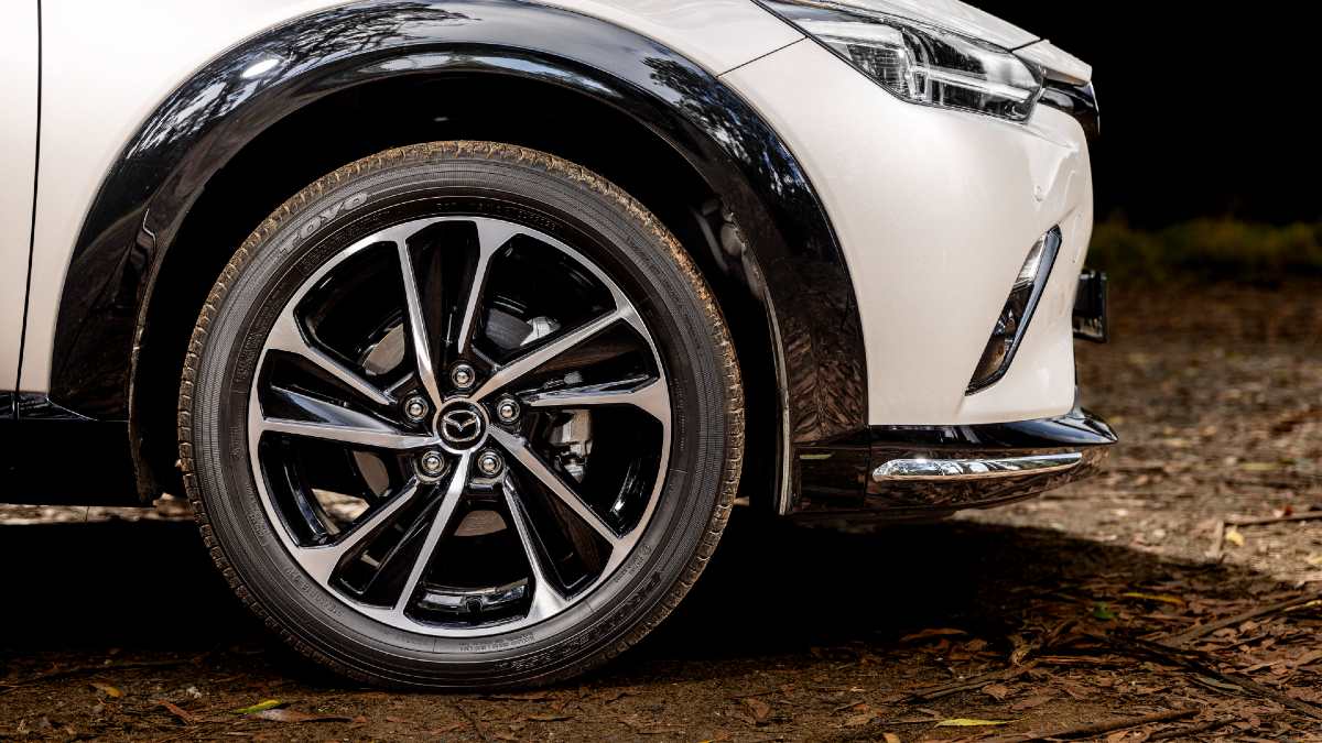 2024 Mazda CX-3 Touring SP close up of black wheel