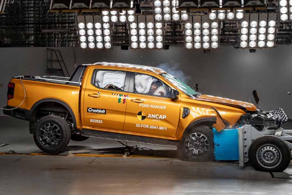 Ford Ranger in ANCAP crash test