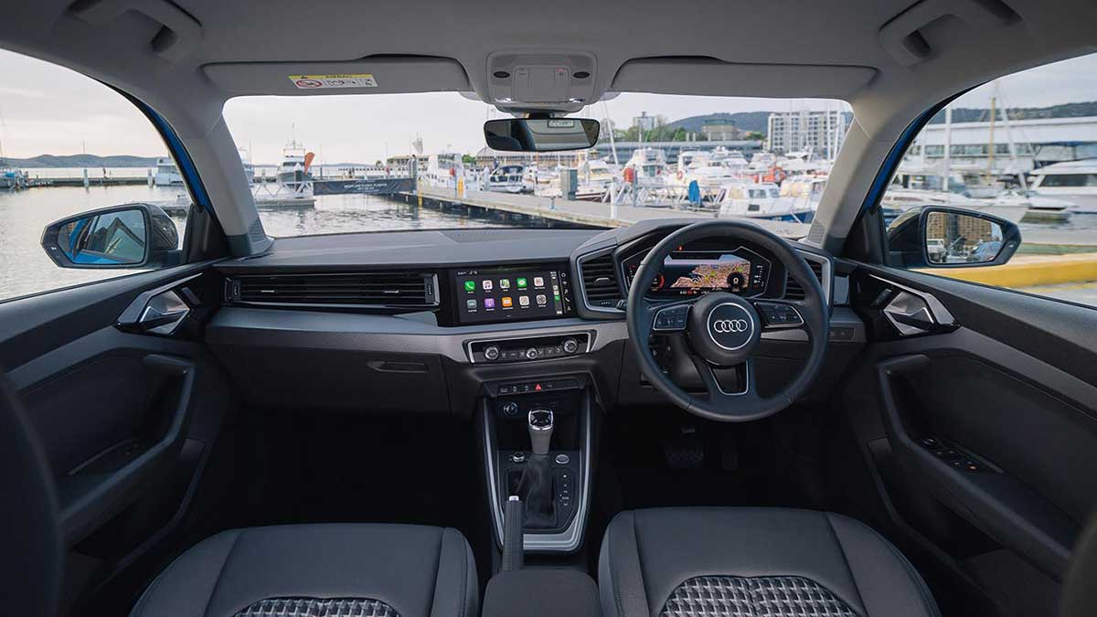 Audi A1 interior, dashboard and steering wheel