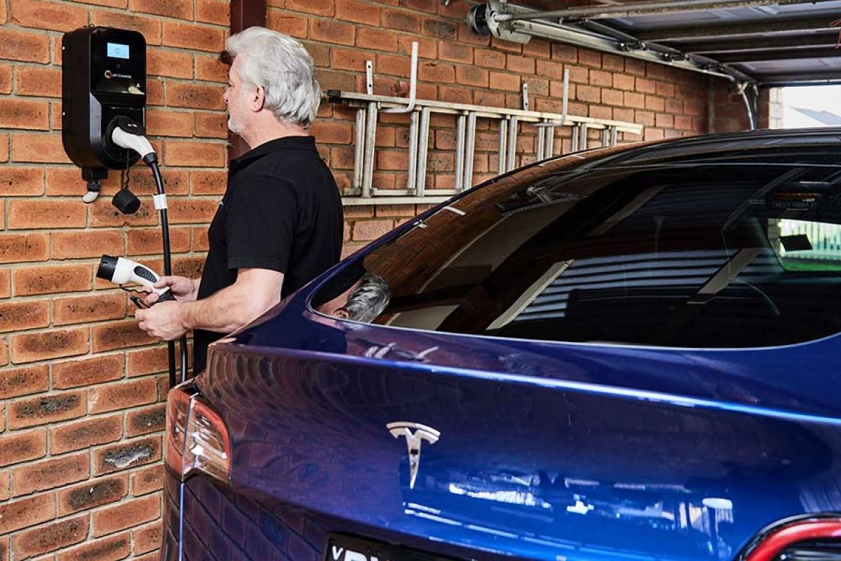 EV charging station at home