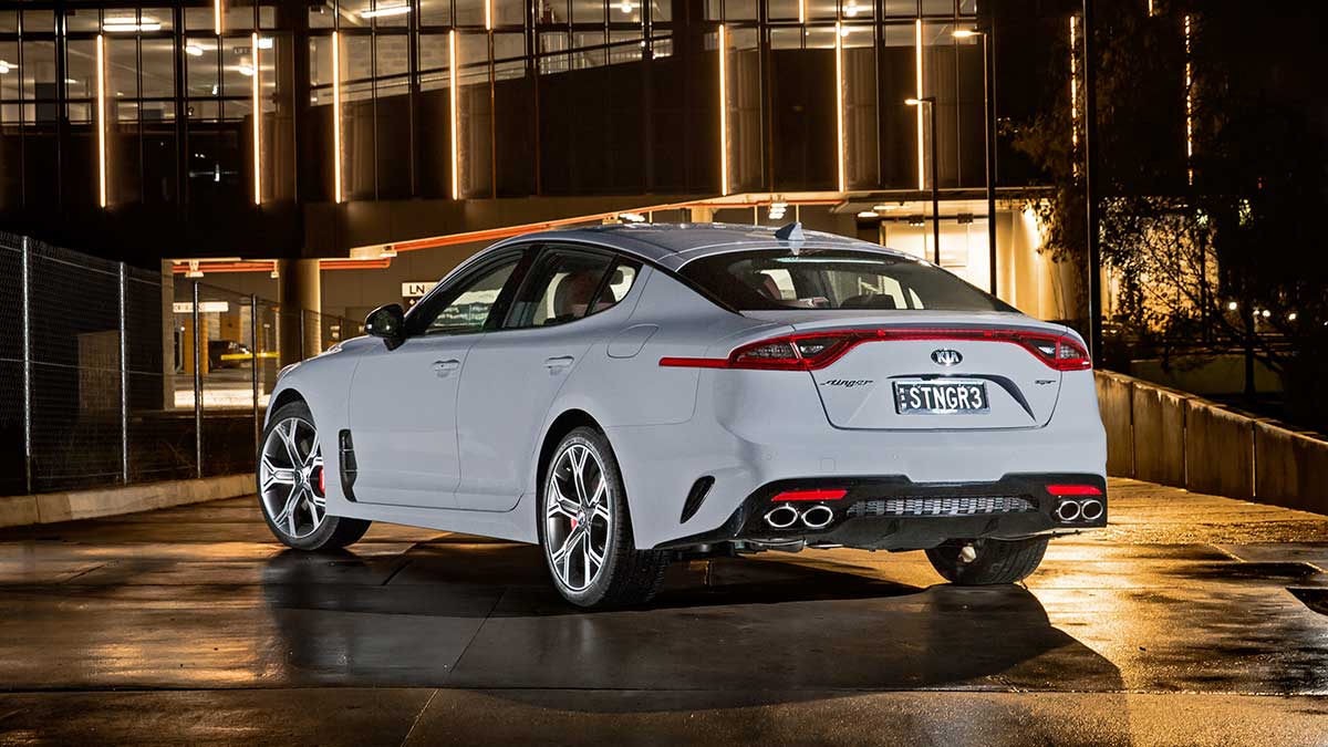 Rear of the Kia Stinger 330 GT