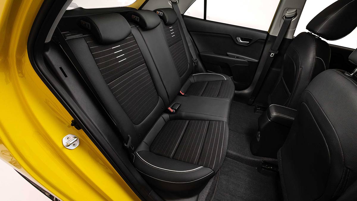 Kia Rio GT-Line's rear seats