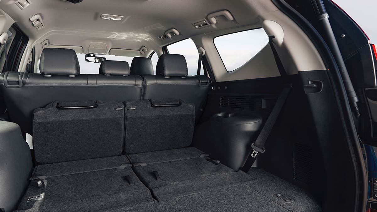 Boot space in the Mitsubishi Pajero Sport