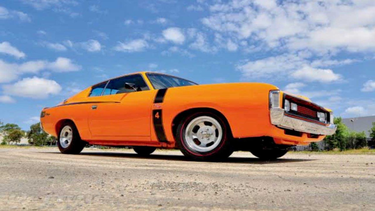 An orange Valiant Charger