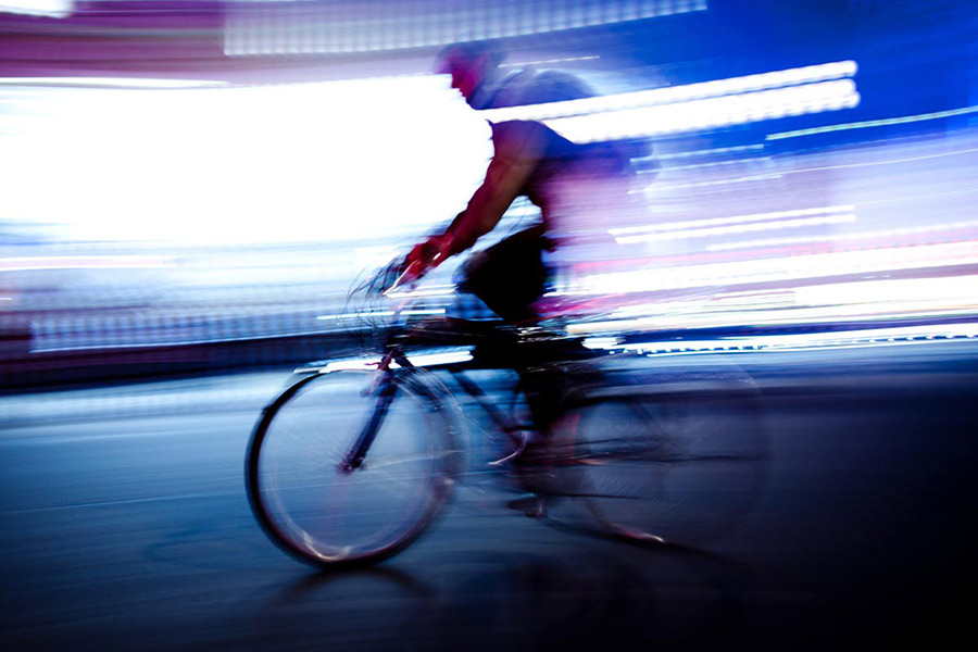 bicycle riding at night