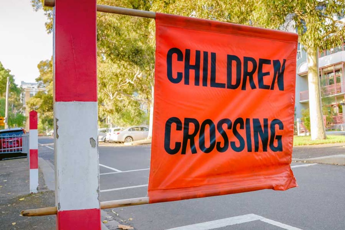 School crossing in primary school
