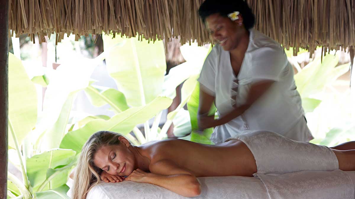 woman having massage 