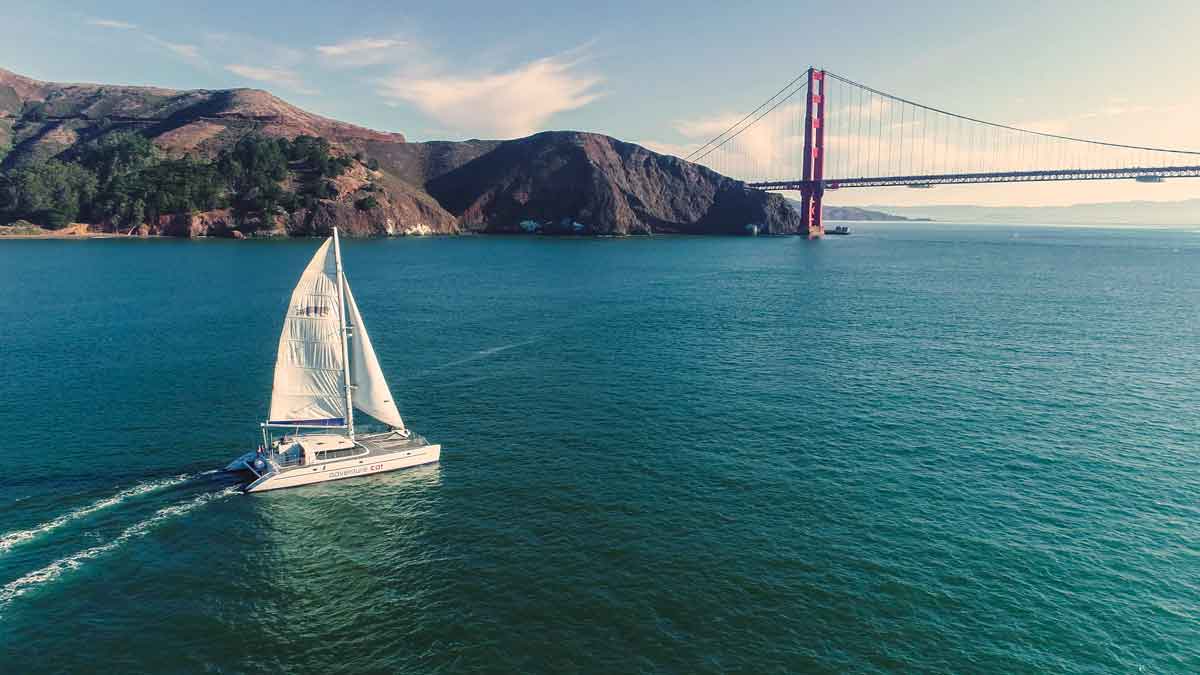 sailing in the San Francisco Bay