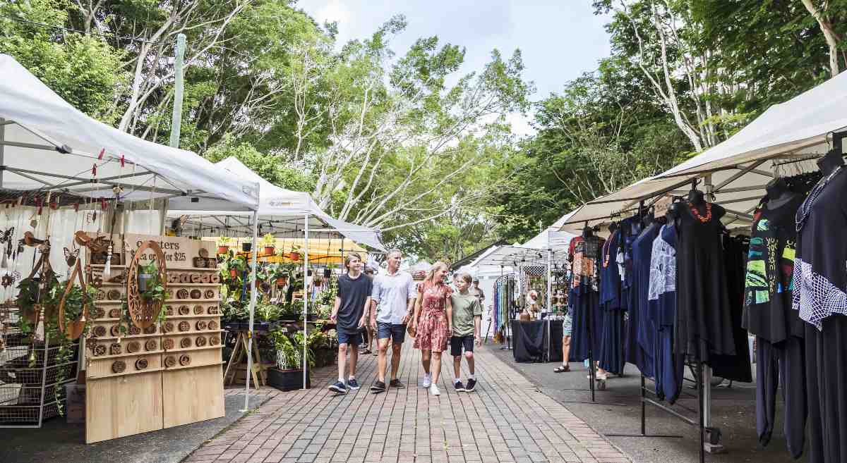 The Emundi Markets are a popular attraction on the Sunshine Coast. Image: Tourism and Events Queensland