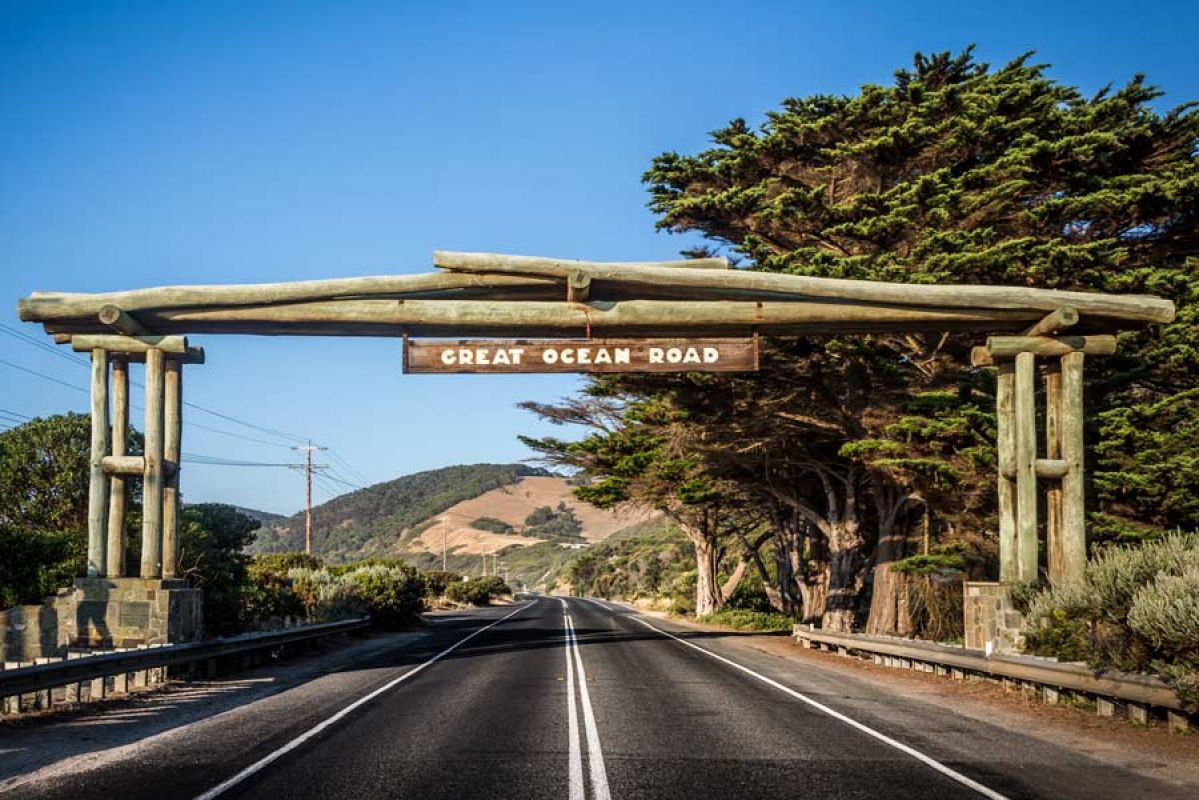 great ocean road sign