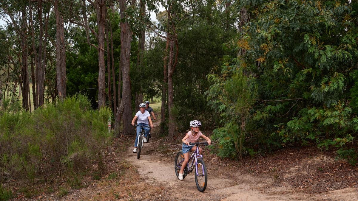 Head on a family bike ride around the Goldfields. Image: Supplied