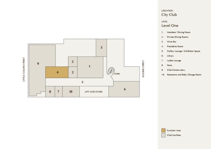 form 8888 code legal Melbourne Club City of facilities in all at RACV the CBD Map