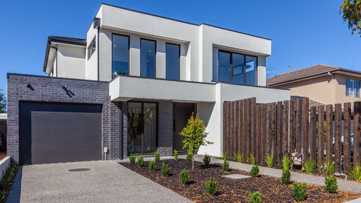 modern duplex house in Australia