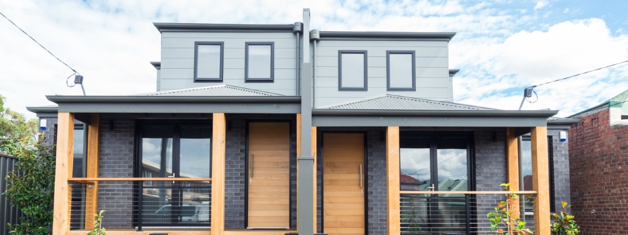 modern duplex house in Melbourne