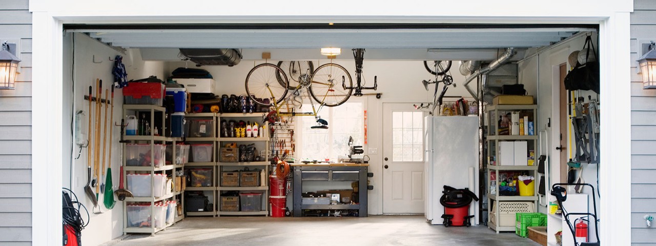 528098460 garage with door open