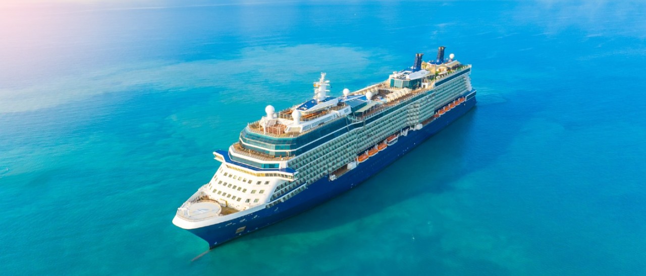 Cruise Ship_Shutterstock large cruise ship on beautiful blue ocean